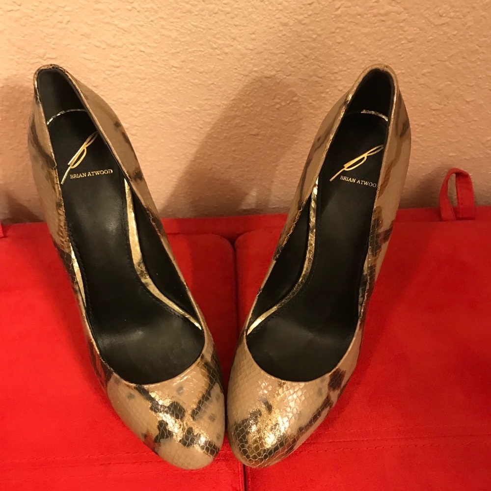 Brian Atwood New Snakeskin Stilettos